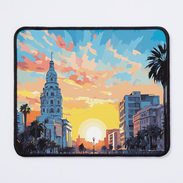Item preview, A Pop Art Travel Print of Montevideo - Uruguay designed and sold by StudioRedKoala.