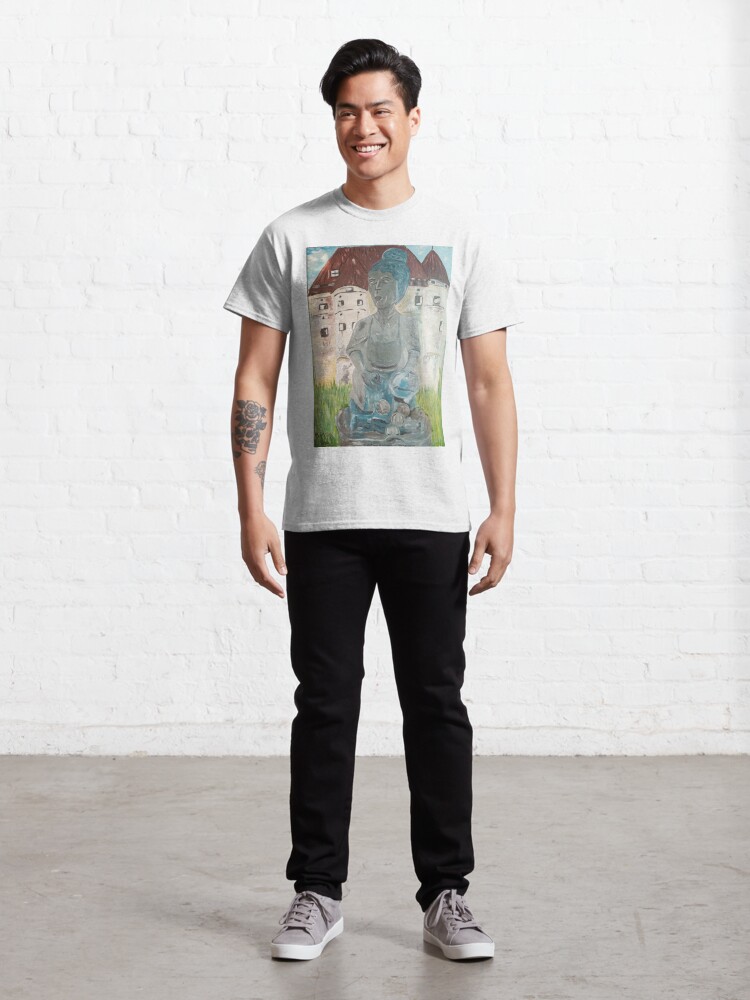 Classic T-Shirt mit Knöpfleswäscherin @ Mumzy, designt und verkauft von ArsInfinity