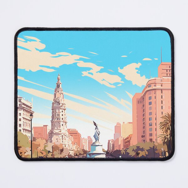 Item preview, A Pop Art Travel Print of Montevideo - Uruguay designed and sold by StudioRedKoala.
