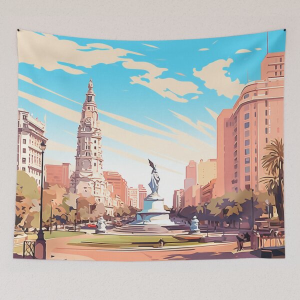 Item preview, A Pop Art Travel Print of Montevideo - Uruguay designed and sold by StudioRedKoala.