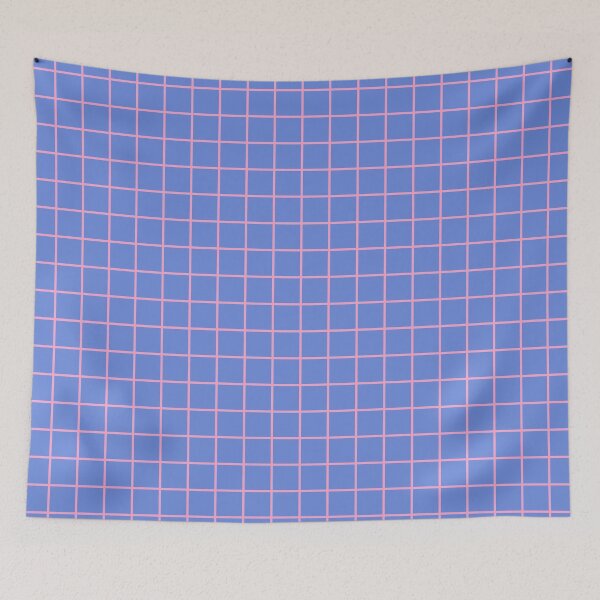 Item preview, Pink and Blue Grid Pattern designed and sold by tonymagnerart.