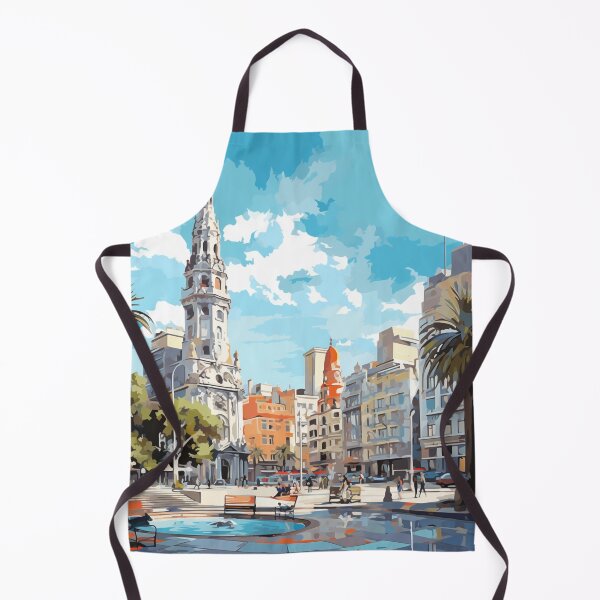 Item preview, A Pop Art Travel Print of Montevideo - Uruguay designed and sold by StudioRedKoala.