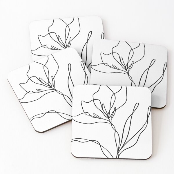 Item preview, Wildflower Botanical Line Art | Elegant Floral Leafy Design designed and sold by RachelFCreative.