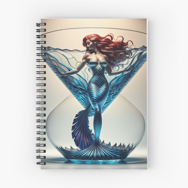 Item preview, Mermaid Art - Marine Mixology: Mermaid's Martini Splash designed and sold by AriaMarliART.