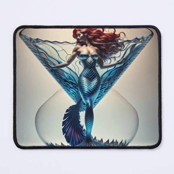 Item preview, Mermaid Art - Marine Mixology: Mermaid's Martini Splash designed and sold by AriaMarliART.