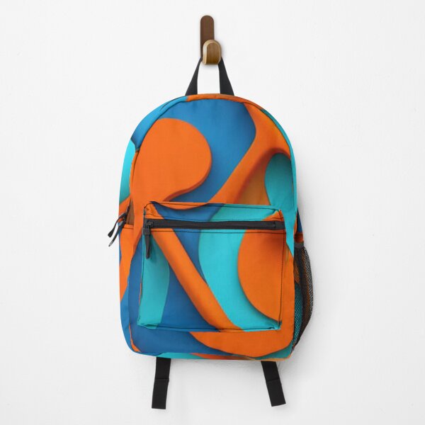 Item preview, Orange and blues abstract art  designed and sold by Roxburylane.