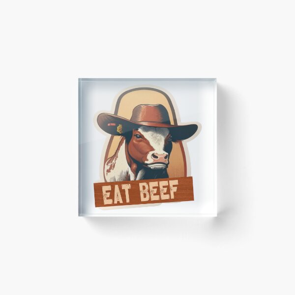 Item preview, Eat beef Sticker  designed and sold by GreatOnizuka ⭐⭐⭐⭐⭐.