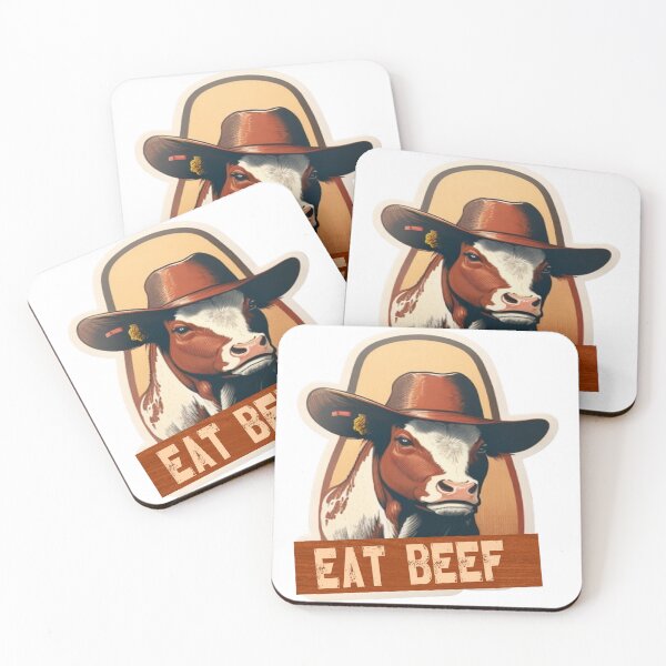 Item preview, Eat beef Sticker  designed and sold by GreatOnizuka ⭐⭐⭐⭐⭐.