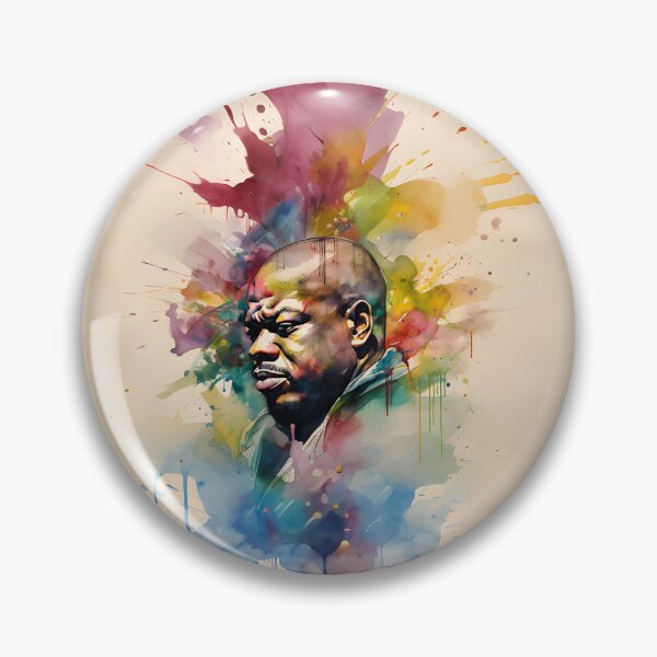 Item preview, Too $hort Watercolor Portrait - Artistic Ink Blot Design designed and sold by Retro-ArtDeco.