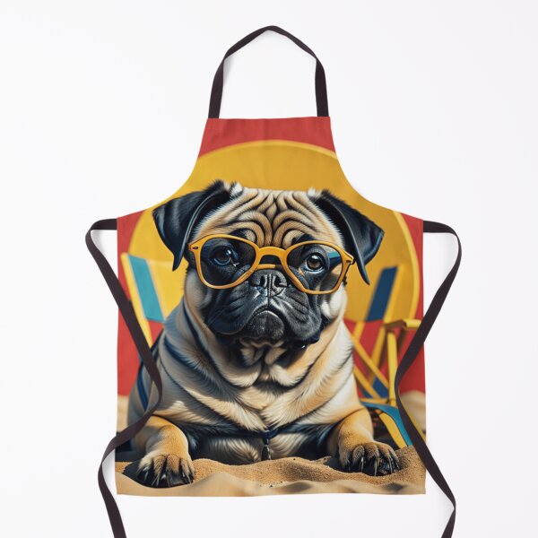 Item preview, Pug Life: Beachside Cool in Shades designed and sold by AriaMarliART.