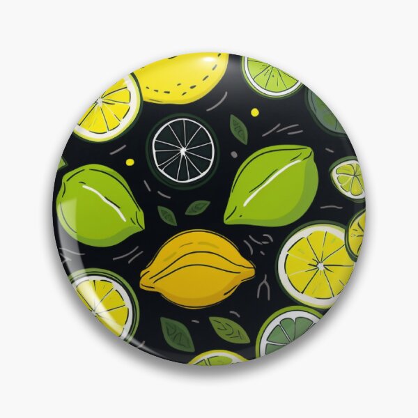 Item preview, Lemons, lemon halves on black background – FRUITS PATTERN 01 designed and sold by MadamPaperHazel.