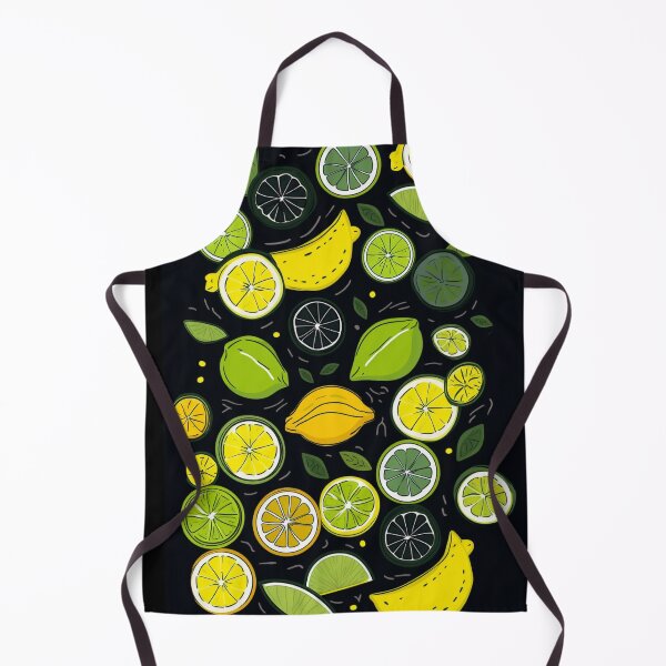 Item preview, Lemons, lemon halves on black background – FRUITS PATTERN 01 designed and sold by MadamPaperHazel.