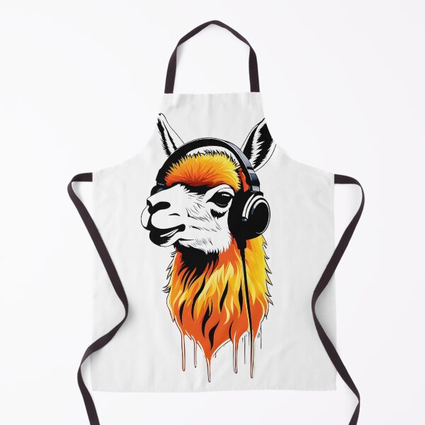 Item preview, Alpaca with DJ headphones designed and sold by ViktorVigo.