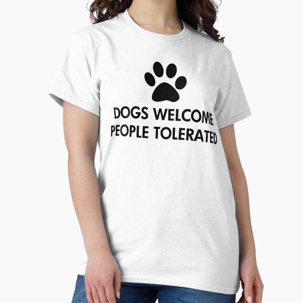 Artikel-Vorschau von Hunde begrüßen Menschen toleriert, designt und verkauft von ironydesigns.