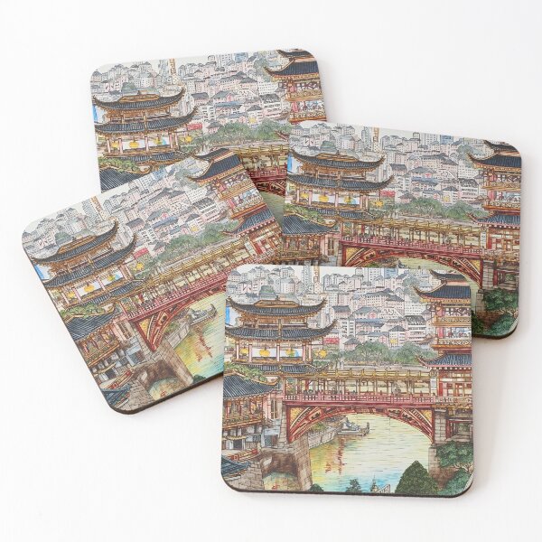 Item preview, Chongqing city drawing designed and sold by ComicsFactory.