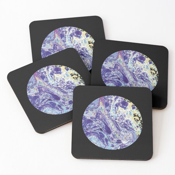 Item preview, Round Abstract Colorful Ebru Marbling Graphic  designed and sold by colorfulglee.