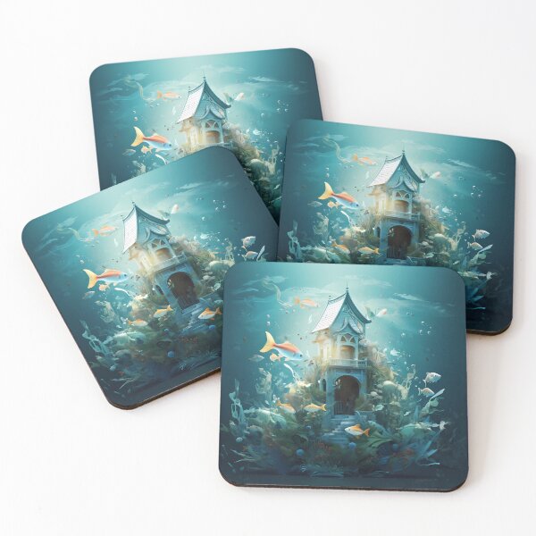 Item preview, Underwater Castle Magic: Aqua Allure Tee designed and sold by AdiRemba.