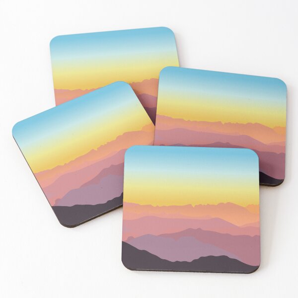 Item preview, Pink-Tinted Mountain Sunrise designed and sold by CosioInc.