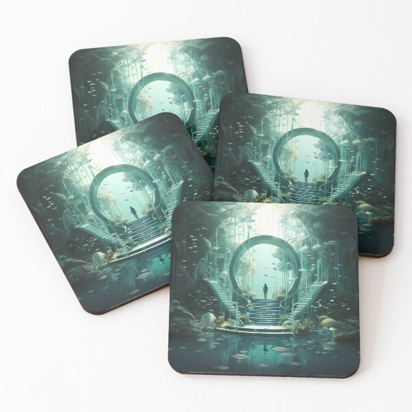 Item preview, Aqua Breeze: Coastal Serenity designed and sold by AdiRemba.