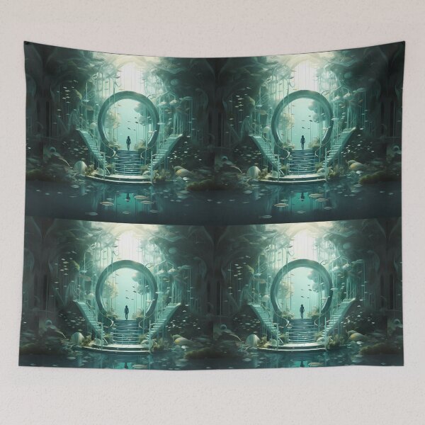 Item preview, Aqua Breeze: Coastal Serenity designed and sold by AdiRemba.