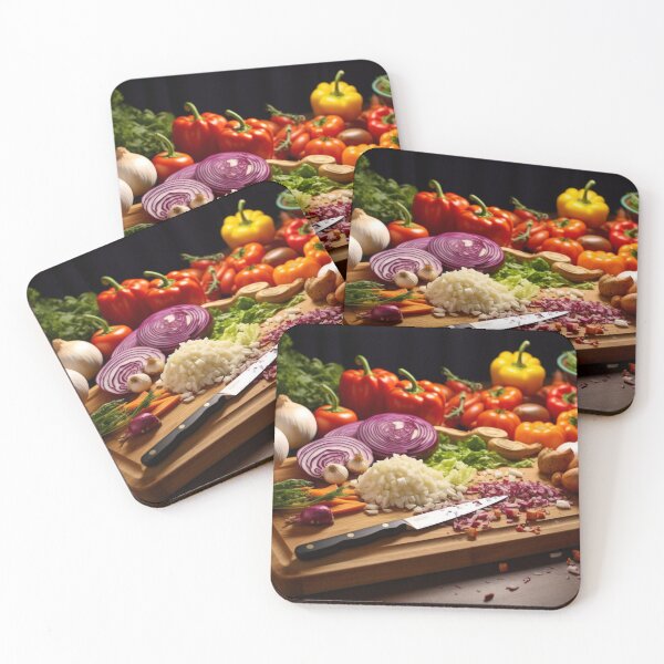 Item preview, Vegetables on Cutting Board designed and sold by AerinDigital.