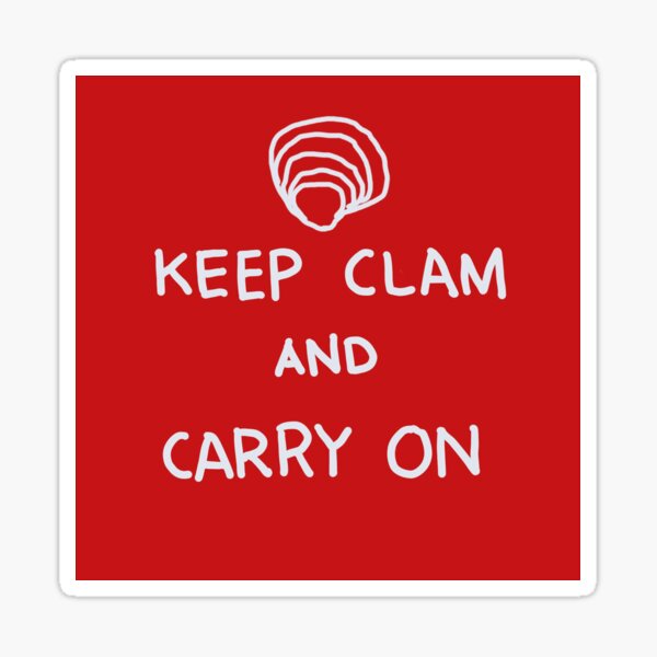 Item preview, Keep Clam and Carry On designed and sold by Raymond Nakamura.