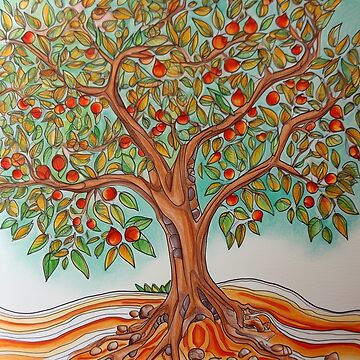 How to Draw Beautiful Mango Tree Scenery step by step (very easy) - YouTube