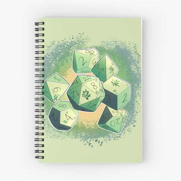 Item preview, Floral Green Dice Set designed and sold by WhisperingDusk.