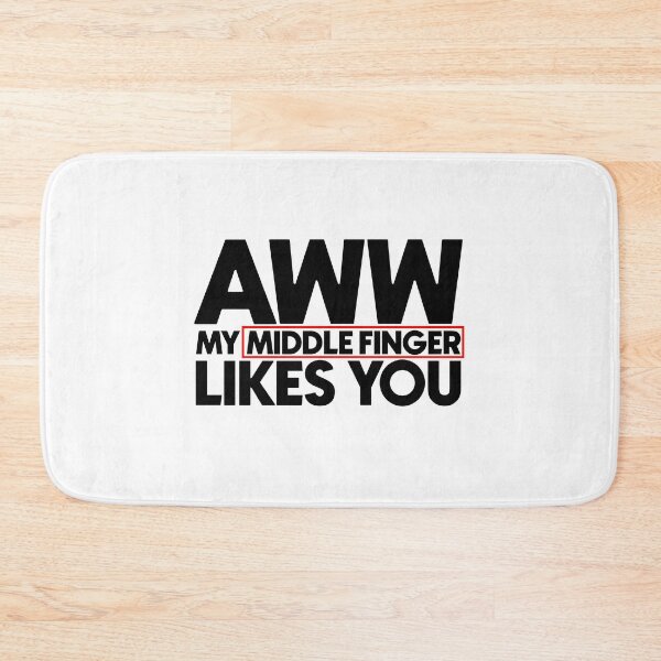 Item preview, aww my middle finger likes you designed and sold by Bigilyy.