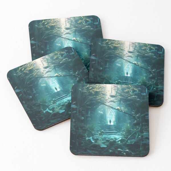 Item preview, A Door To Another Universe: Seaside Symphony Aqua Waves designed and sold by AdiRemba.