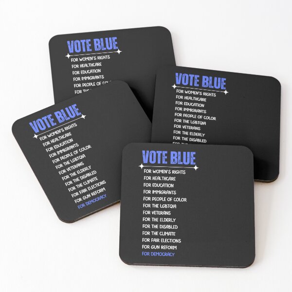 Item preview, Vote Blue For Democracy Text Political Design designed and sold by EarthArtDesigns.