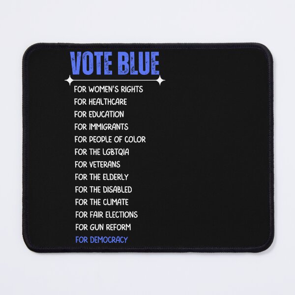 Item preview, Vote Blue For Democracy Text Political Design designed and sold by EarthArtDesigns.