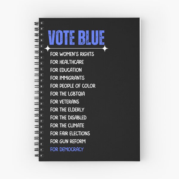 Item preview, Vote Blue For Democracy Text Political Design designed and sold by EarthArtDesigns.