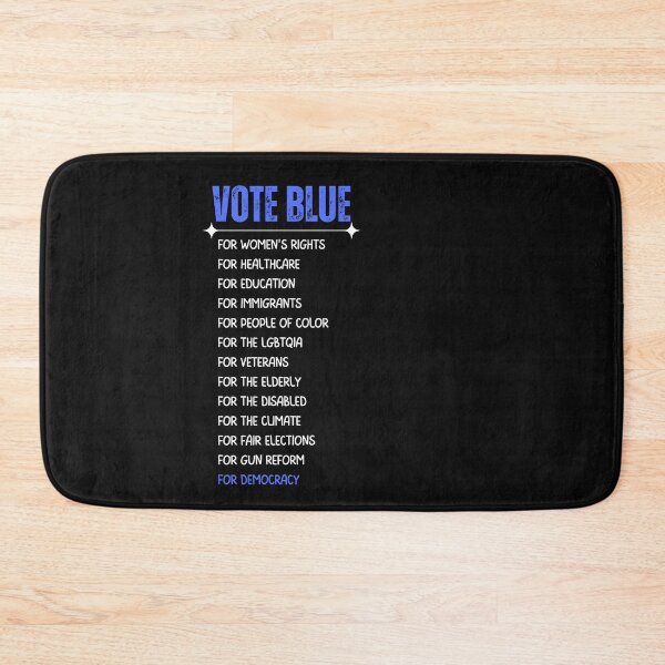 Item preview, Vote Blue For Democracy Text Political Design designed and sold by EarthArtDesigns.