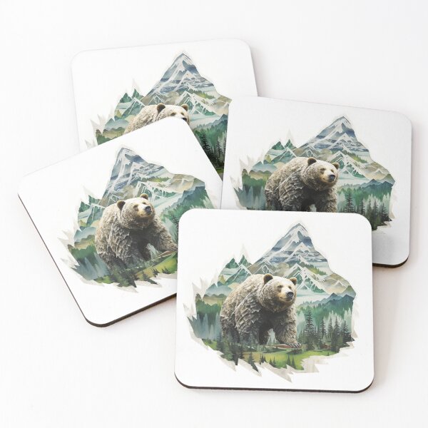 Item preview, A bear mountainscape  designed and sold by schamsyy.