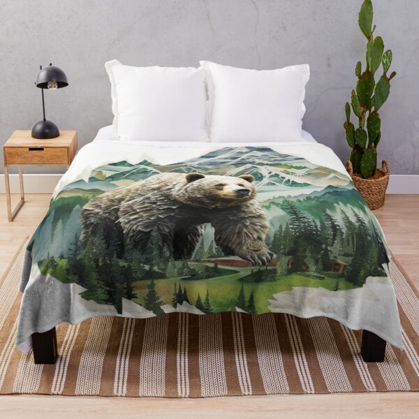 Item preview, A bear mountainscape  designed and sold by schamsyy.