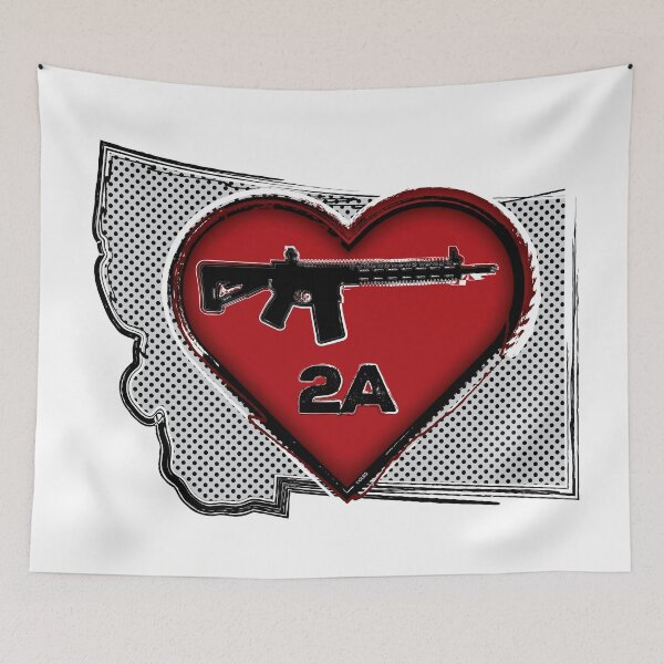 Item preview, Second Amendment Montana Silhouette designed and sold by kaantrehreeuhn.