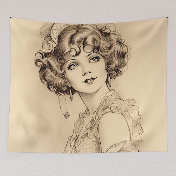 Item preview, Clara bow drawing designed and sold by ComicsFactory.