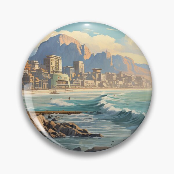 Item preview, An oceanscape mountainside town designed and sold by schamsyy.