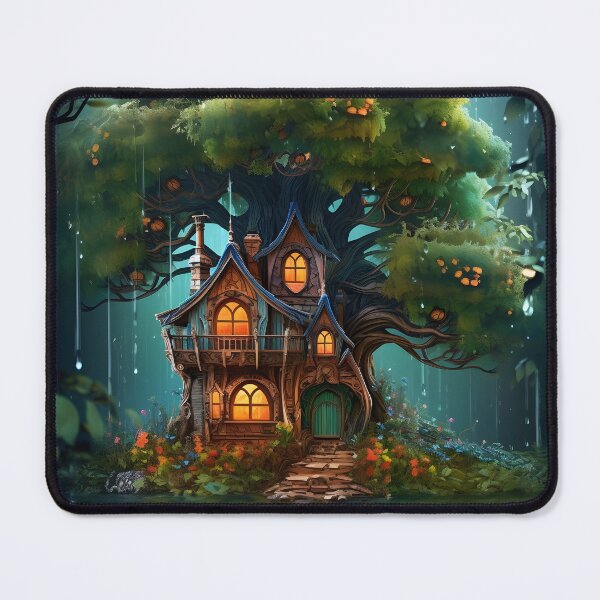 Item preview, House tree in a rainy day designed and sold by toaderbogdan88.