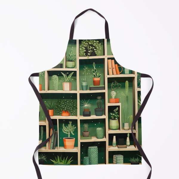 Item preview, Green Bookshelf with plenty of plants designed and sold by schamsyy.