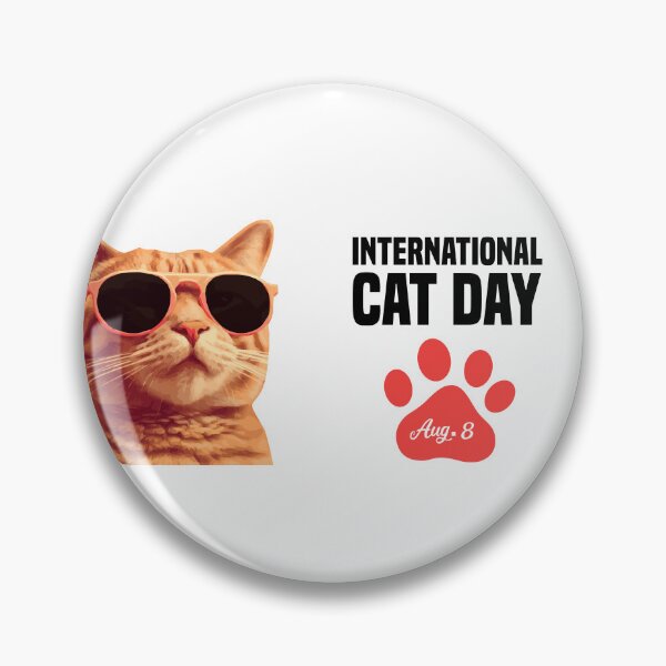 Artikelvorschau, 8. Aug. Internationaler Katzentag entworfen und verkauft von challengecafe.