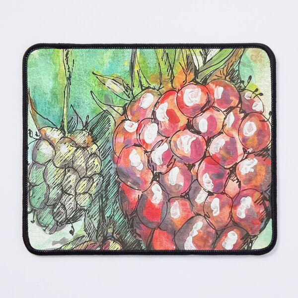 Item preview, Raspberry watercolors designed and sold by Sansaranna.