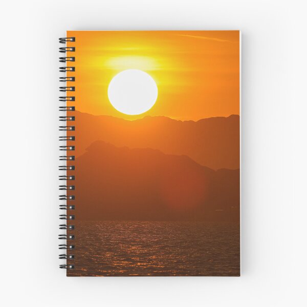 Item preview, Sun setting at sunset behind Tiburon Island in the Kino Sea and Punta Chueca Sonora Mexico designed and sold by photo1979.