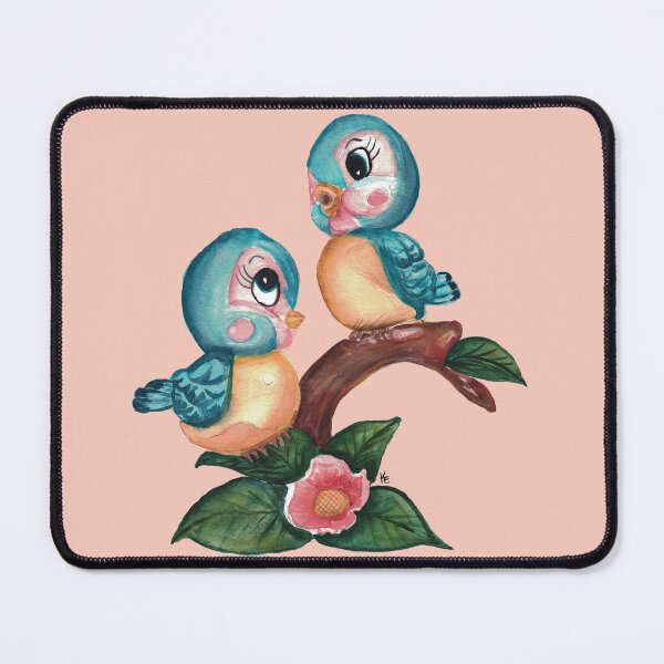 Item preview, Vintage Bluebirds on a branch designed and sold by The kitschy Citrus.