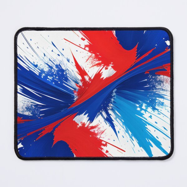 Item preview, Abstract Art - Blue, Red and White designed and sold by Art Intelligence.