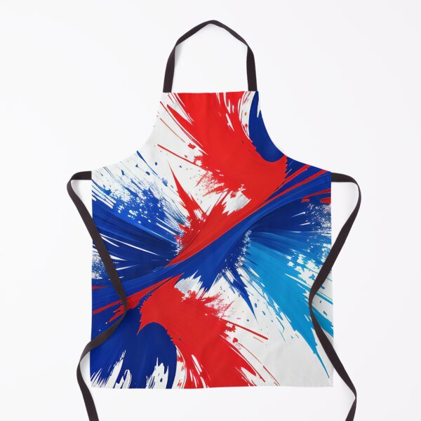 Item preview, Abstract Art - Blue, Red and White designed and sold by Art Intelligence.