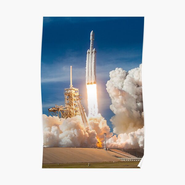 SpaceX Falcon Heavy Liftoff (8K resolution) Poster