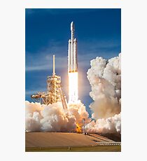SpaceX Falcon Heavy Liftoff (8K resolution) Photographic Print