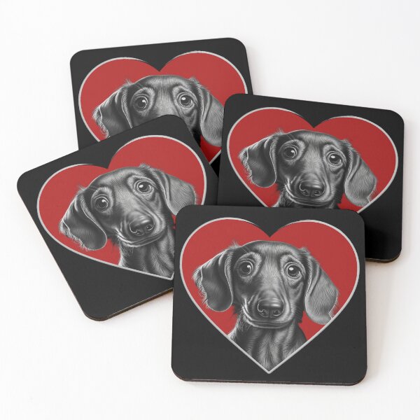 Item preview, Daschund Puppy Love designed and sold by SparkleBrush.
